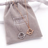 Planet S925 sterling silver necklace female niche design clavicle chain simple gift necklace