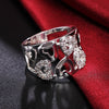 Plate Silver Heart Woman Rings Female  Quality Jewelry 2022 Trend Aesthetic Accessories  GaaBou