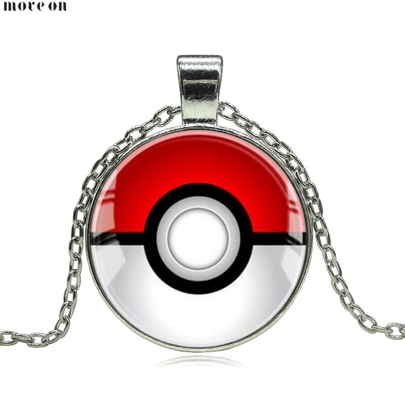 Pokemon Necklace Pendant Time Precious Stone Charm For Birthday Lovers Gift Chain Pocket Monster Necklaces For Women Men Friend