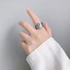 Poker Adjustable Rings For Women Vintage Silver Colour  Designer Jewelry 2022 Trend Aesthetic Accessories GaaBou Jewellery