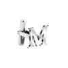 PolishedPlus 1 Pair 26 Letters A-Z  Cufflinks Men's French Shirt Cuff Links Male Suit Accessories