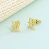 PolishedPlus 1 Pair 26 Letters A-Z  Cufflinks Men's French Shirt Cuff Links Male Suit Accessories