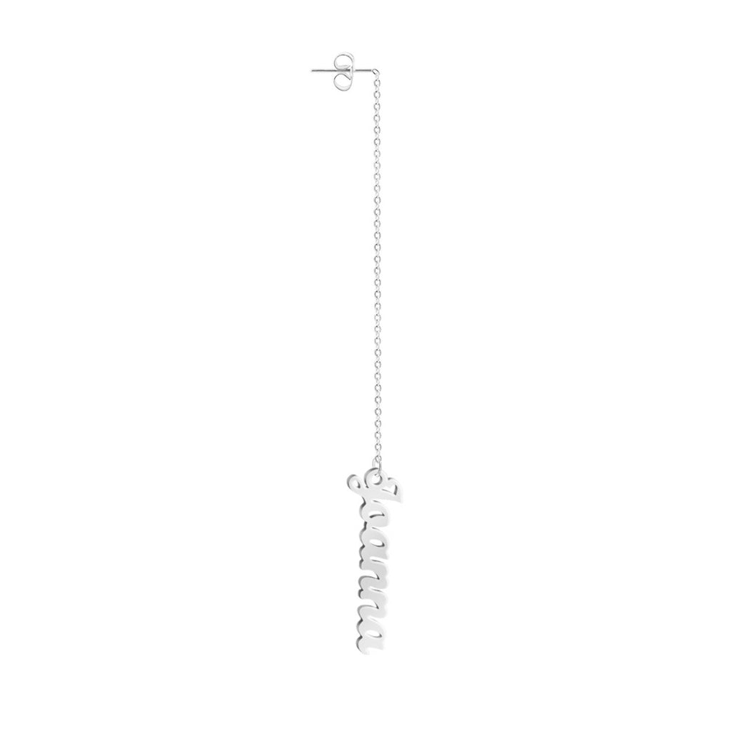 PolishedPlus 1 pair Custom Name Earrings Stainless Steel Personalized Stud Earrings Minimalist Earrings Jewelry For Mother Girls