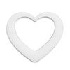 PolishedPlus 10pcs/set Heart Shape Charm Pendants 17mm Free Engraving Custom Names Necklace Bracelet Stainless steel Accessories