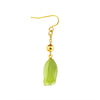 PolishedPlus 1Pair Natural Real Dried Flowers Cute Green Bud Charm For Art Craft Epoxy Resin Making Jewellery Earrings