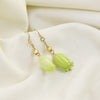 PolishedPlus 1Pair Natural Real Dried Flowers Cute Green Bud Charm For Art Craft Epoxy Resin Making Jewellery Earrings