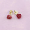 PolishedPlus 1Pair Natural Real Dried Flowers Purple Chrysanthem Bud For Art Craft Epoxy Resin Making Jewellery Earrings