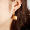 PolishedPlus 1Pair Natural Real Dried Flowers Rose Flower Bud For Art Craft Epoxy Resin Making Jewellery Earrings