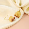 PolishedPlus 1Pair Natural Real Dried Flowers Rose Flower Bud For Art Craft Epoxy Resin Making Jewellery Earrings