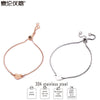 PolishedPlus Adjustable Heart Box Chain Heart Charms Bracelt for Women girl gift