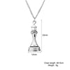 PolishedPlus Chess Pendant King Queen Rook Knight Bishop Pawn Charm DIY Couples Necklace Jewelry Gift for Men Women