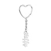 PolishedPlus Custom Name Keychain Stainless Steel Personalized Heart Keyring Minimalist Jewelry Accessories For Women Girls