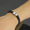 PolishedPlus Custom Names Trendy Men Bracelet Stainless Steel Cuban Curb Chain Bangle Personalized For Men Jewelry Gift