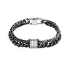 PolishedPlus Custom Names Trendy Men Bracelet Stainless Steel Cuban Curb Chain Bangle Personalized For Men Jewelry Gift