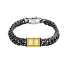 PolishedPlus Custom Names Trendy Men Bracelet Stainless Steel Cuban Curb Chain Bangle Personalized For Men Jewelry Gift