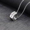 PolishedPlus Custom Names Screw Necklace Stainless Steel Bolt Nut Hexahedron Pendant Necklaces For Men Dad Unisex Jewelry Gifts