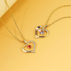 PolishedPlus Custom Necklace Family Friend Names Crystal Birthstone Heart Pendant Women Personalized Mother's Day Jewelry Gift