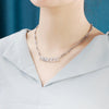 PolishedPlus Customize Crystal Name Necklace Simple Letter Double layer Clavicle Choker Jewelry Chic Gift for Women