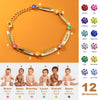 PolishedPlus Customize Family Names Bracelet Free Engraving Bangle With Birthstone Crystal Personalized Women Mom Jewelry Gift