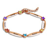 PolishedPlus Customize Family Names Bracelet Free Engraving Bangle With Birthstone Crystal Personalized Women Mom Jewelry Gift