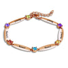 PolishedPlus Customize Family Names Bracelet Free Engraving Bangle With Birthstone Crystal Personalized Women Mom Jewelry Gift