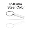 PolishedPlus Customized 4 Sides engravable titanium steel key chain personalized for Women birthday girl gift