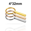 PolishedPlus Customized 4 Sides engravable titanium steel key chain personalized for Women birthday girl gift