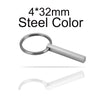 PolishedPlus Customized 4 Sides engravable titanium steel key chain personalized for Women birthday girl gift