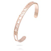 PolishedPlus Customized BELIEVE IN YOUR DREAMS inspirational stainless steel bangle hollow Letter bracelet for Women gift