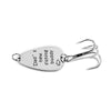PolishedPlus Customized Dad's fishing buddy fishing gift fishing lure stainless steel key ring fish Hook Father's Day gift
