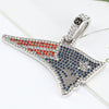 PolishedPlus Customized  Diamond Charms For Jewelry Making Copper Accessories For Women