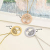 PolishedPlus Customized Family Birthstone Life Tree Round Necklace Women Collarbone Chain Necklace Personalized Pendant