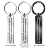 PolishedPlus Customized Keychain Distance means so little stainless steel love Letter personalized key ring gift