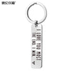 PolishedPlus Customized Keychain I LOVE YOU MOST stainless steel Letter personalized key ring gift