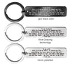 PolishedPlus Customized Keychain TO MY Husband stainless steel love Letter personalized key ring gift