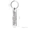 PolishedPlus Customized Keychain TO MY Husband stainless steel love Letter personalized key ring gift
