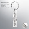 PolishedPlus Customized Keychain TO MY Husband stainless steel love Letter personalized key ring gift
