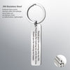 PolishedPlus Customized Keychain Thank you for coming into my life Inspirational stainless steel Letter personalized key ring