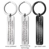 PolishedPlus Customized Keychain Thank you for coming into my life Inspirational stainless steel Letter personalized key ring