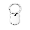PolishedPlus Customized Keychain stainless steel couple Letter personalized Keychain  for Women birthday girl gift