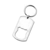 PolishedPlus Customized Keychain stainless steel couple Letter personalized Keychain  for Women birthday girl gift