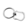 PolishedPlus Customized Keychain stainless steel couple Letter personalized Keychain  for Women birthday girl gift