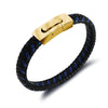 PolishedPlus Customized Leather Bracelet with Magnetic Clasp Braided Leather Mens Bracelet personalized gift