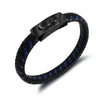 PolishedPlus Customized Leather Bracelet with Magnetic Clasp Braided Leather Mens Bracelet personalized gift