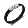PolishedPlus Customized Leather Bracelet with Magnetic Clasp Braided Leather Mens Bracelet personalized gift
