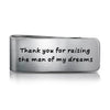 PolishedPlus Customized Money Clips Folder stainless steel Letter personalized custom for Women Men birthday girl father's gift