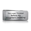 PolishedPlus Customized Money Clips Folder stainless steel Letter personalized custom for Women Men birthday girl father's gift