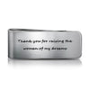 PolishedPlus Customized Money Clips Folder stainless steel Letter personalized custom for Women Men birthday girl father's gift