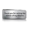 PolishedPlus Customized Money Clips Folder stainless steel Letter personalized custom for Women Men birthday girl father's gift