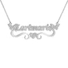 PolishedPlus Customized Name Letters Necklace Personalized Shiny Crystal Butterfly Necklaces Jewelry Clavicle Chain Women Gift